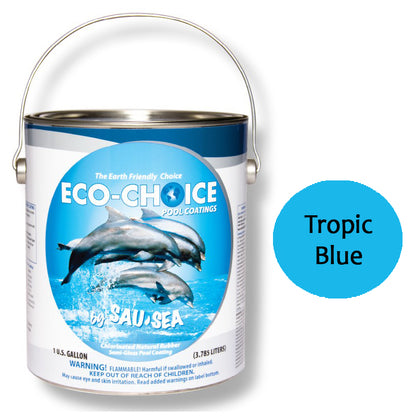 SAU-SEA Semi-Gloss Rubber Tropic Blue - 5 Gallons - 5ECSGRTB