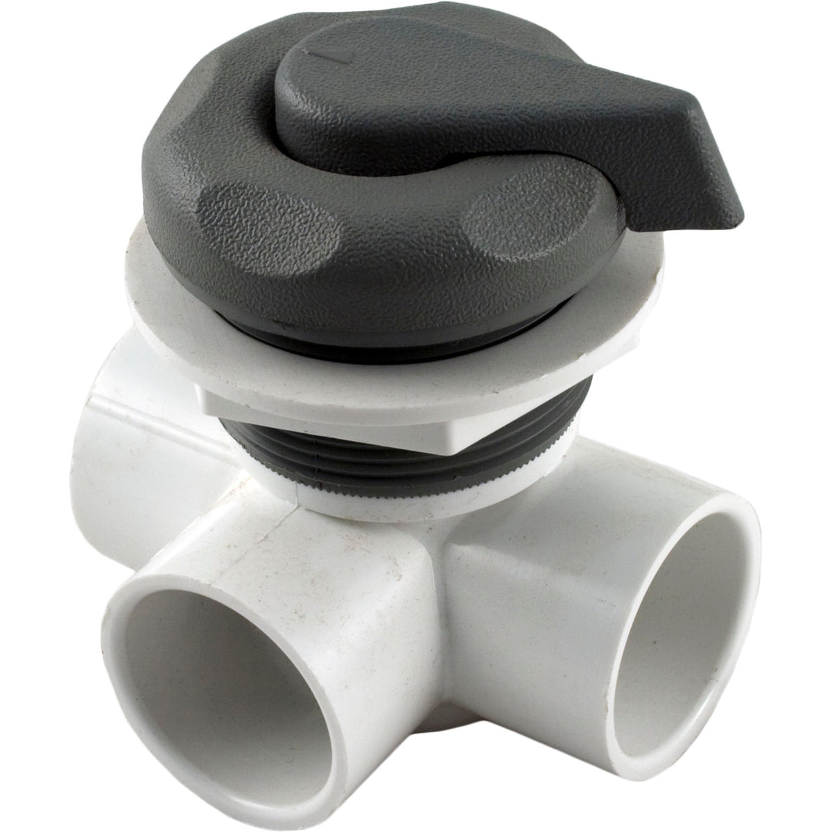 Waterway Access Vertical Diverter Valve 1" 2-PORT Gray Top - 600-4217