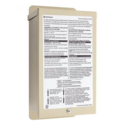 Pentair 300 Watt 12v Transformer 619963