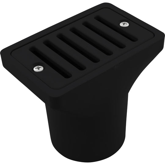 Waterway Gutter/ Deck Drain 2"x4" Black - 640-2901