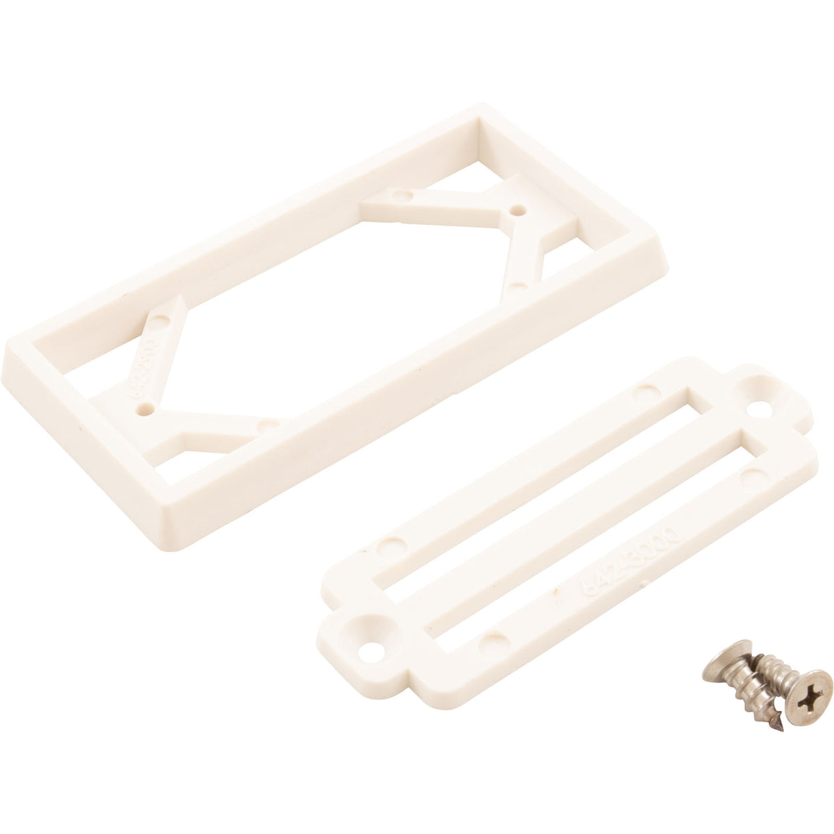 Waterway Gutter Grate & Frame Assembly 2"x4" White - 640-3000