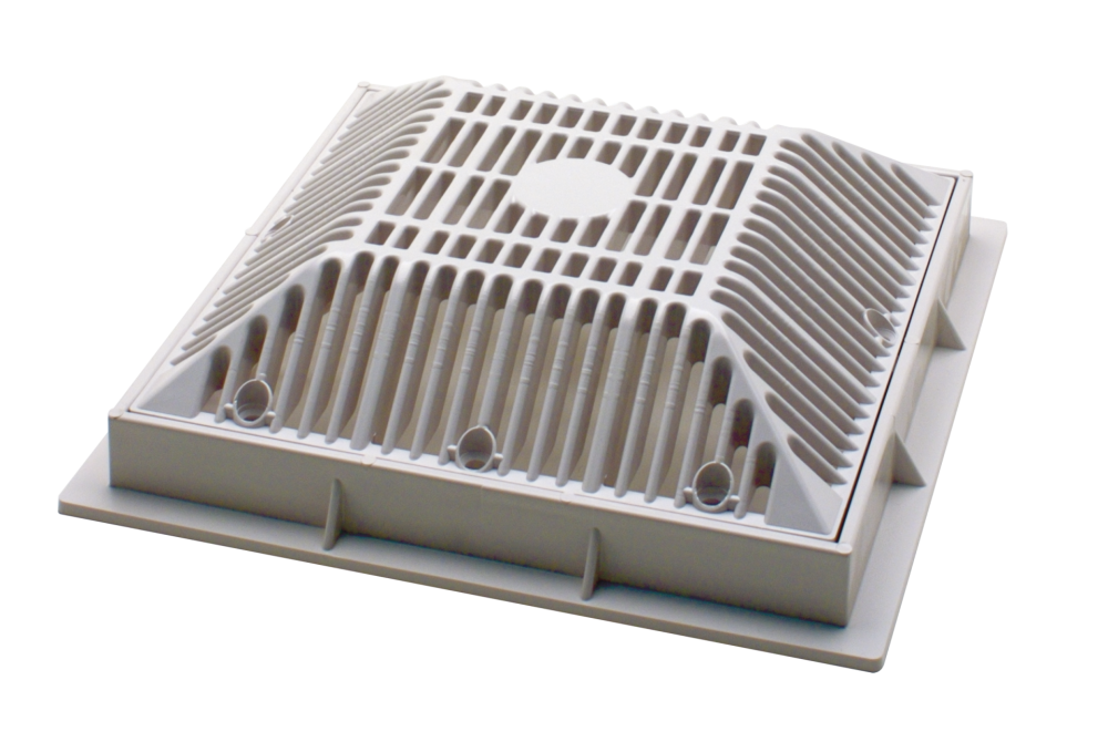 Waterway 9" x 9" VGB Grate Only, Square, White | 645-4790 V