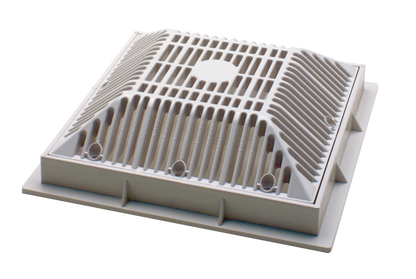 Waterway 9" x 9" VGB Grate Only, Square, White | 645-4790 V