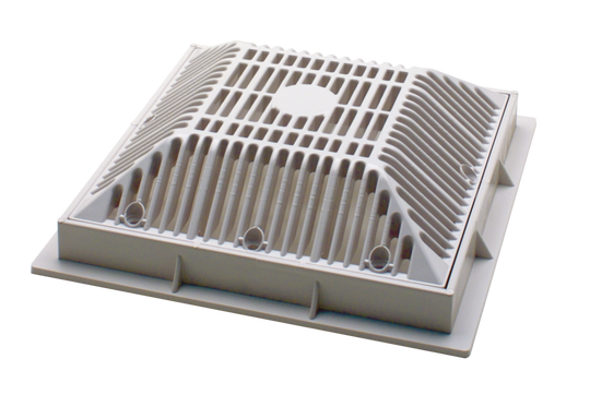Waterway 9" x 9" VGB Grate Only, Square, White | 645-4790 V