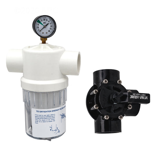 Jandy Zodiac Energy Filter With Gauge Plus Neverlube Valve - 6488