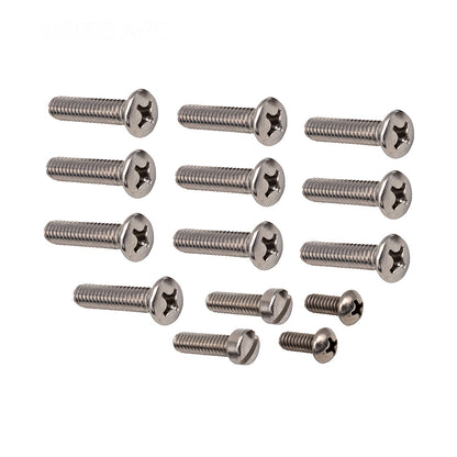 Pentair 79205400Z 1 1/4'' Standard 10 Hole Pattern Screw Kit without Double Wall Gasket for Large Stainless-Steel Niches