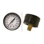 Super-Pro Pool Filter 0-60 PSI Pressure Gauge Steel Back Mount 1/4 in. - 80860BU