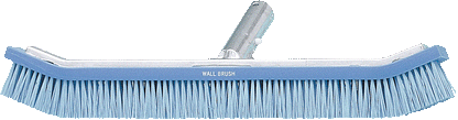 A&B Curved Wall Brush, Plastic Bristles Blue 18"  | AAB2001