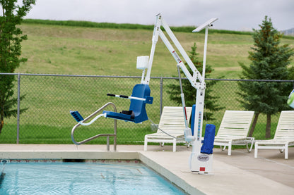 Aqua Creek Lift White W Blue Seat W/o Anchor 375# Cap Scout Excel - F-SCTXL