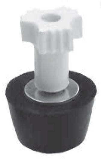 Aladdin Rubber Winter Plug #7 w/ White Easy Grip Knob for 1-1/4" Pipe