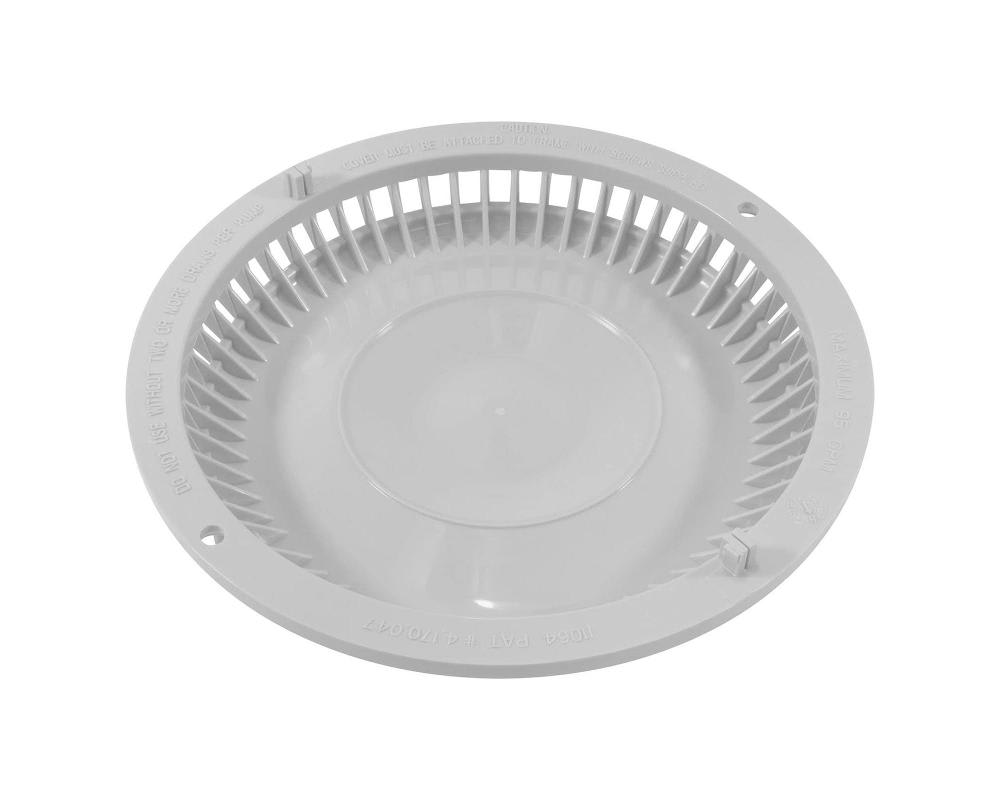 Afras Anti Vortex Cover w/2 Screws, Round, White | 11064W
