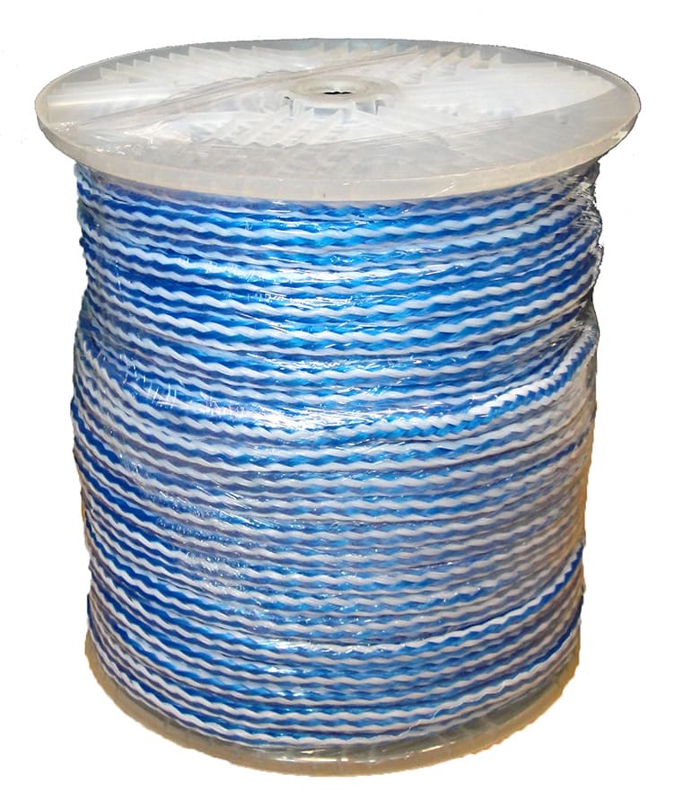 American Granby Braided Rope, Blue/White 3/8" x 500' | AMGBPR385