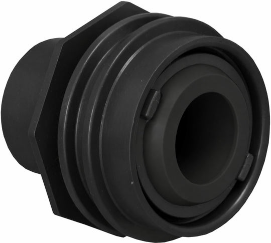 AquaStar Pool Products Flush-Mount Return Fitting 1"S/1.5"SPG .75" Eye Black - 302B