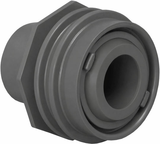 AquaStar Pool Products Flush-Mount Return Fitting 1"S/1.5"SPG 1" Eye Dk Gray - 305