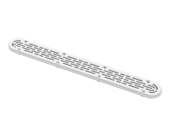 AquaStar Pool Products Channel Drain Frame & Grate 32" Black Flat - 32CDFLFR102