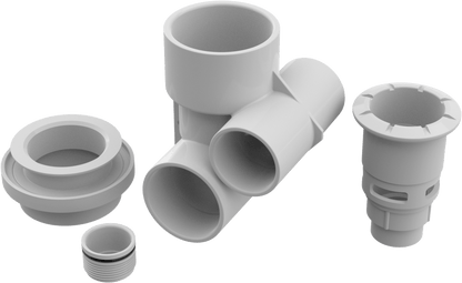 AquaStar Pool Products Aquathunder Tee Body Assembly 2.5" White Gunite - ATG101