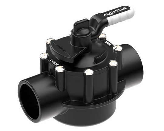 AquaStar FlowStar 2-Way Valve 1.5'' Socket x 2'' Spigot - AV2W15C