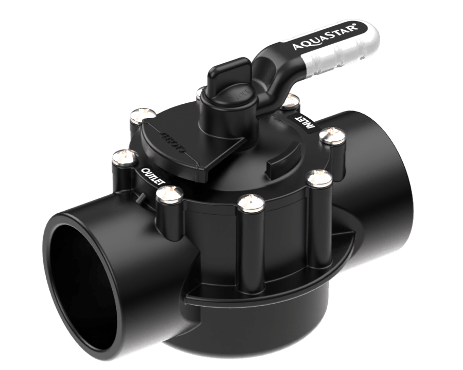 AquaStar FlowStar 2-Way Valve 2'' Socket x 2.5'' Spigot - AV2W20C