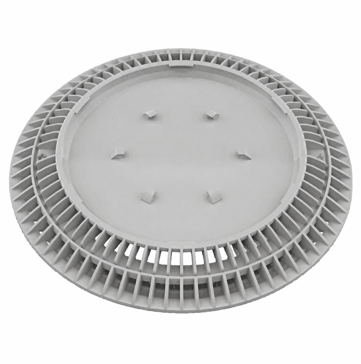 AquaStar 10" Round Color Choice Suction Outlet Cover with Screw Kit, Light Gray - CC10103