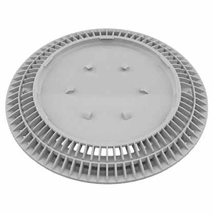 AquaStar 10" Round Color Choice Suction Outlet Cover with Screw Kit, Light Gray - CC10103