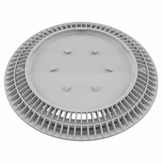AquaStar 10" Round Color Choice Suction Outlet Cover with Screw Kit, Light Gray - CC10103