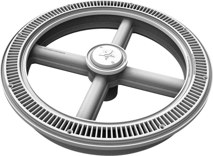 AquaStar 20" Full Circle® Suction Outlet Cover and One-Port Manufactured Sump, Dark Gray | AQSFC105