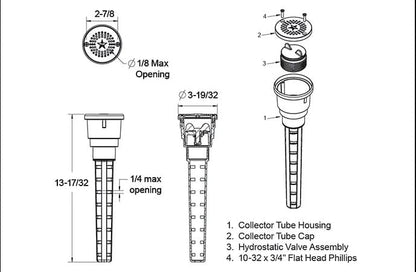 AquaStar Pool Products Hydrostatic Valve Assembly White - HVC101