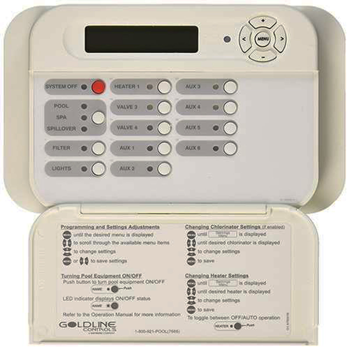 Hayward Remote Wired - White - AQL2-WW-PS-8