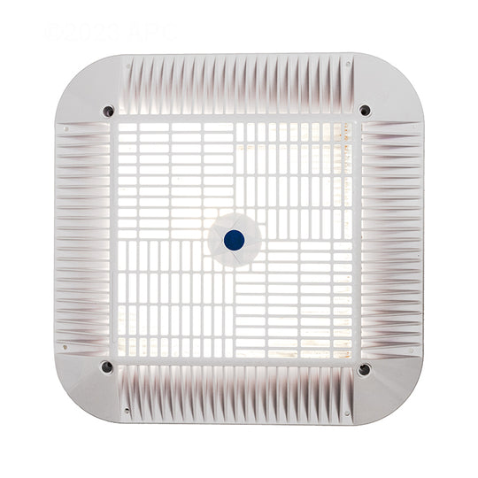 Aquastar 16" Square Anti-Entrapment Suction Outlet Cover For 12" Square Retrofits Or New Construction, White - 1216101