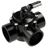 AquaStar FlowStar 3-Way Valve 2'' Socket x 2.5'' Spigot AV3W20C
