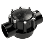 AquaStar FlowStar Check valve 2-way 1.5'' Socket x 2'' Spigot AVC15C