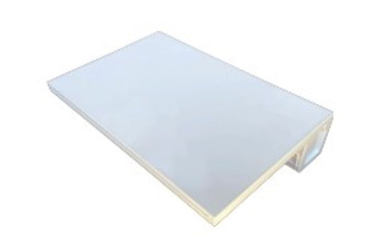 ARG Pool Waterfall 36"x1" Lip White - WF3601AWH