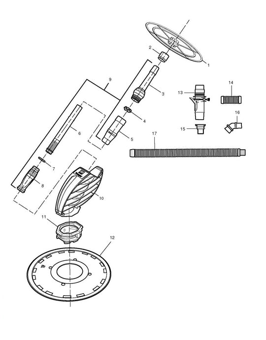Zodiac Baracuda Ranger Pool Cleaner W01698 parts diagram