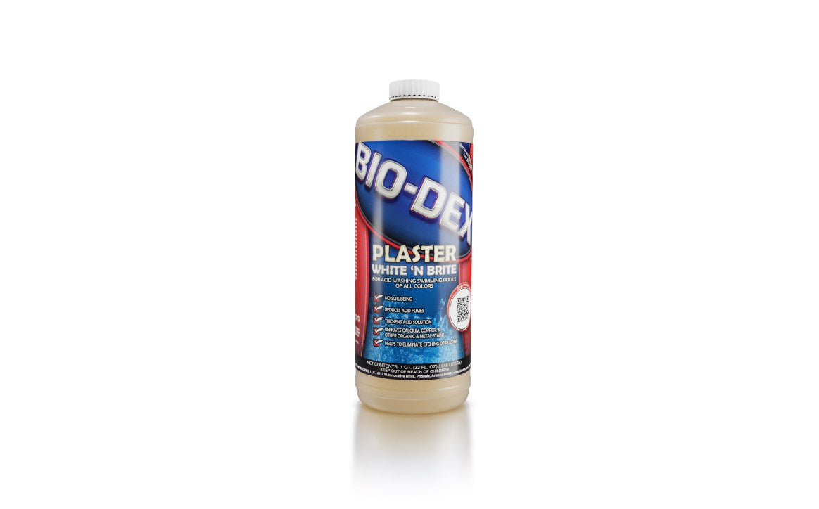 Biodex 1 qt Bottle Plaster White 'N Brite Acid Wash - PWB32
