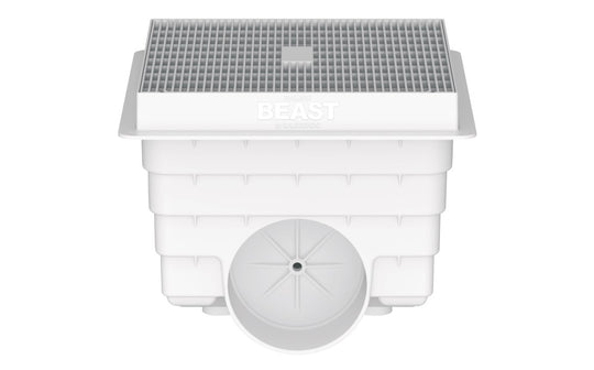 Daldorado DalMAX™ DALMAX-SG-242421 BEAST 24" x 24" x 21" Molded PVC Main Drain with 10" SCH40/80 Fitting