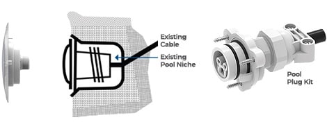 Blue Square Nicheless Retro Plug Kit Vivid 360 - 300000