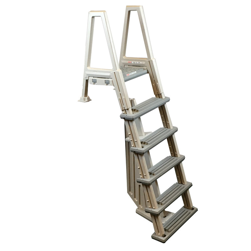 Confer Plastics H.d. Inpool Deck Ladder From 48" - 54" W/platform (04) - 6000X