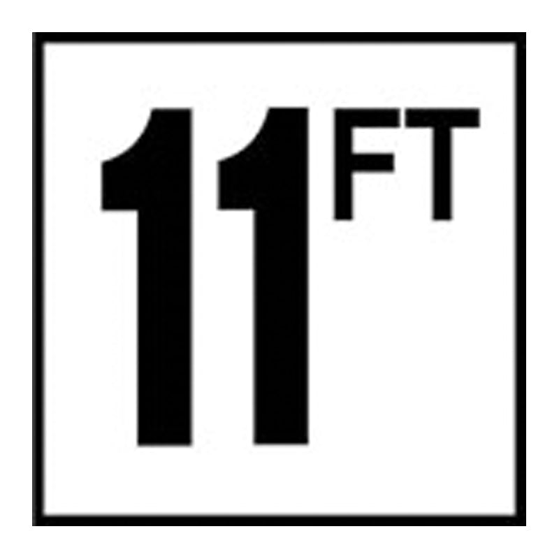 Inlays Non-Skid Bw Depth Marker 6x6 4" 11FT - C620093