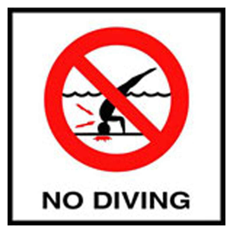 Inlays No Diving W/ International Symbol, SR - C621500
