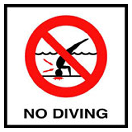 Inlays No Diving W/ International Symbol, SR - C621500
