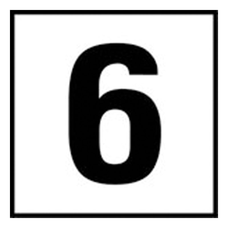 Inlays 6 Or 9 (Number Only) Depth Marker, 6 OR 9 SR - C621060