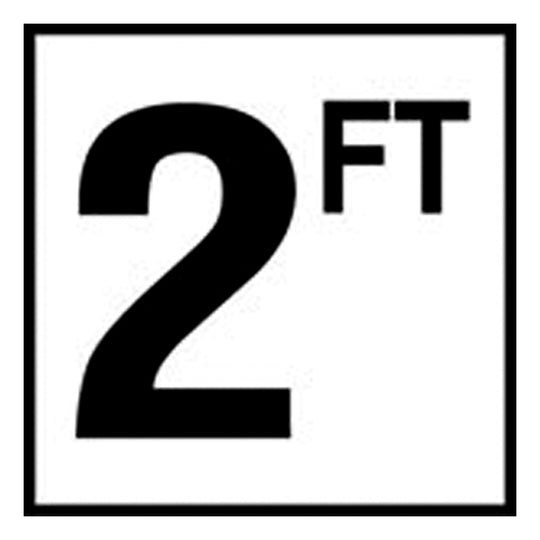 Inlays 2 W/Ft Depth Marker-Ceramic, 2FT SM - C610020