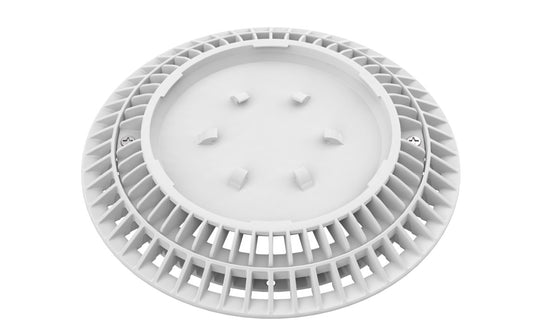 CC8105 8" Round Dark Gray Pebbletop Cover Frame and Ring