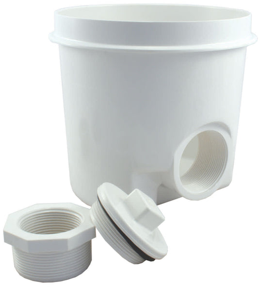CMP Gunite Main Drains 2" FIP Side Port, Sump Only, White | 25521-000-000