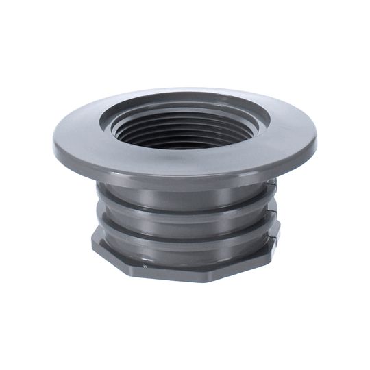 CMP Gunite Wall Fitting Gunite I/O Wall Return Fitting Woth Water Stops  Gray 1.5In Fip X 1.5In Soc , 1-1/2"