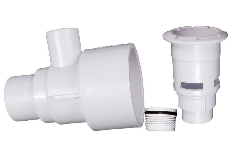 CMP Straight Body Assembly,Gunite, 4",  1.5" Spigot x 1" Spigot