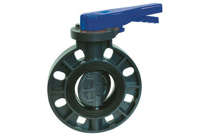 COLONIAL PVC POOL BUTTERFLY VALVE W/ LEVER HANDLE EPDM 8"