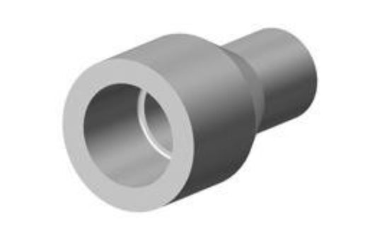 GF Central Plastics Coupling, 2 x 1" Socket PVC - 360002181