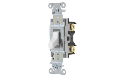 Eaton 20 Amp Single Pole Toggle Switch Comm White - CS120W