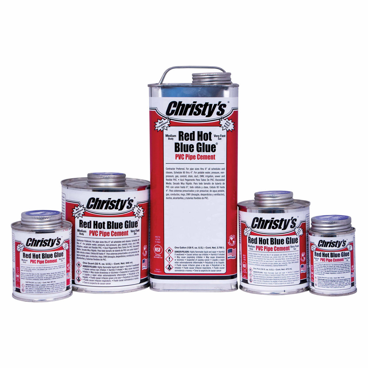 T Christy Enterprises PVC Cement, 1 pt Can Low VOC